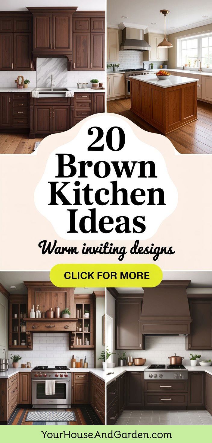 20 Brown Kitchen Ideas Warm and Inviting Design Inspiration