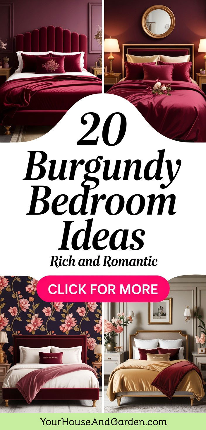 20 Burgundy Bedroom Ideas Rich and Romantic Designs