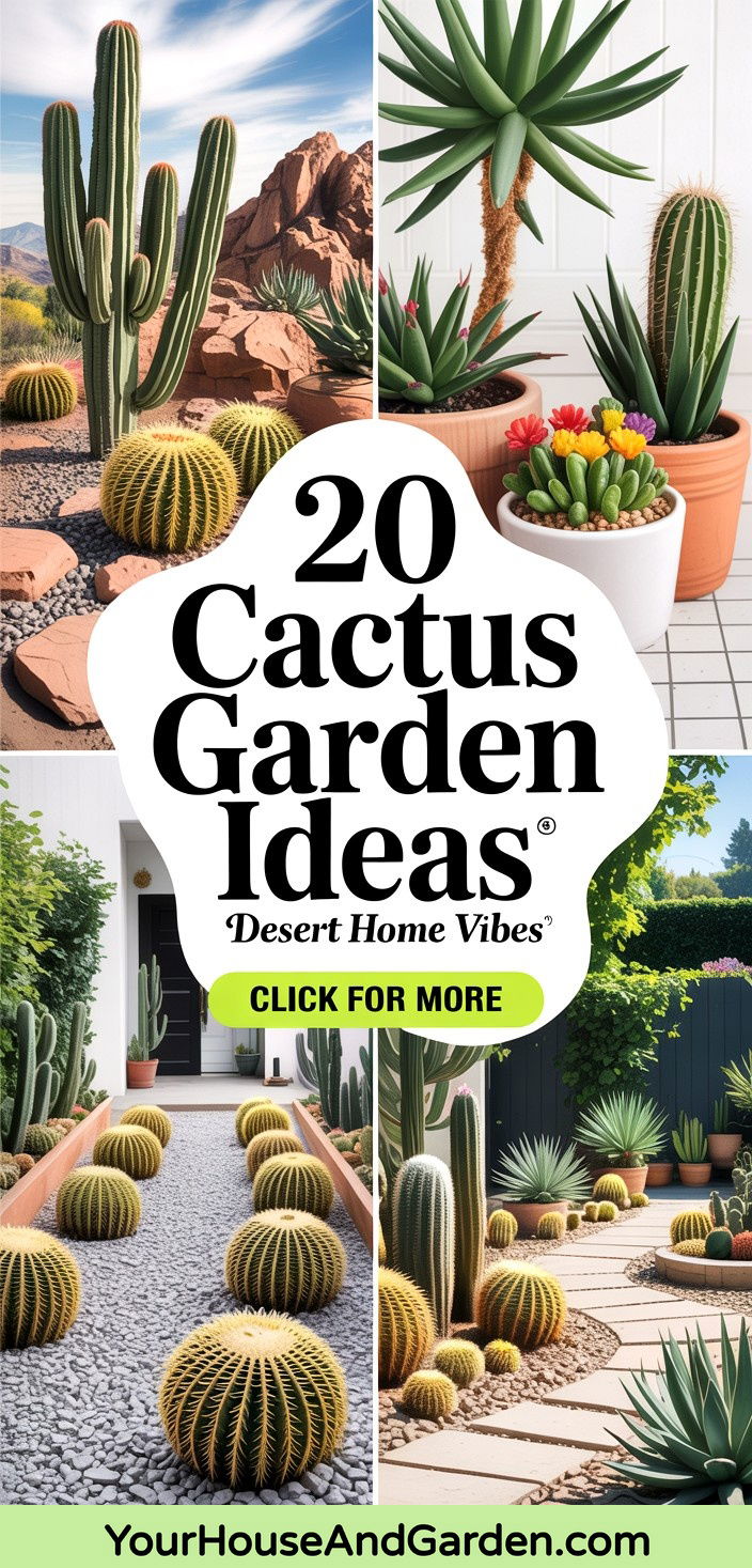 20 Cactus Garden Ideas Low-Maintenance Outdoor Landscaping