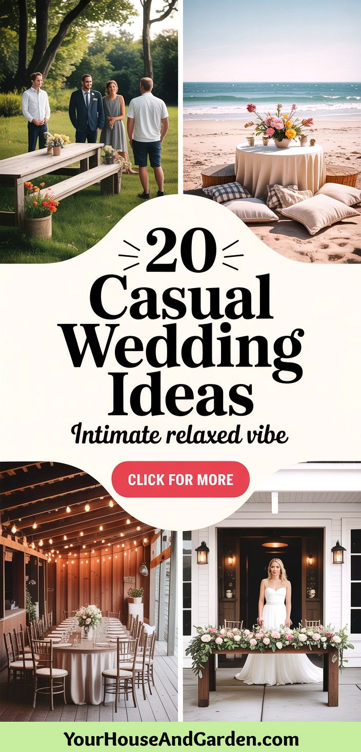 20 Casual Wedding Ideas Intimate and Relaxed Celebrations