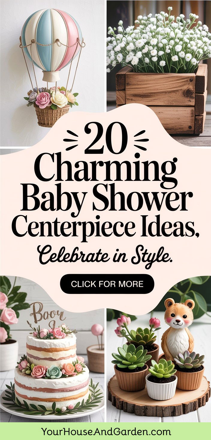 20 Charming Baby Shower Centerpiece Ideas for Your Celebration - 20 Charming Baby Shower Centerpiece Ideas for Your Celebration