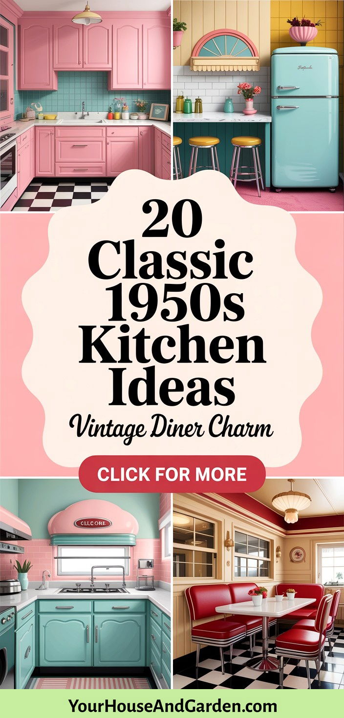 20 Classic 1950s Kitchen Ideas Retro Diner Style and Charm