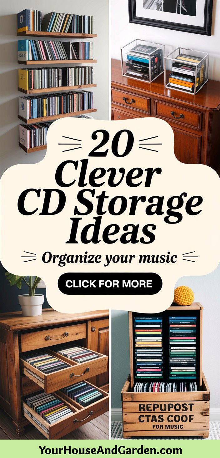 20 Clever CD Storage Ideas to Organize Your Collection - 20 Clever CD Storage Ideas to Organize Your Collection