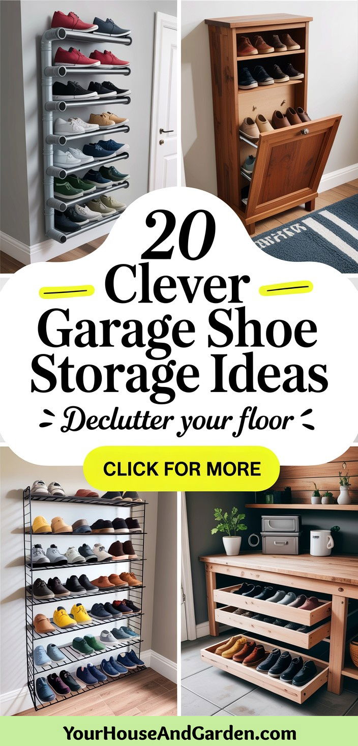 20 Clever Garage Shoe Storage Ideas to Declutter Your Space - 20 Clever Garage Shoe Storage Ideas to Declutter Your Space