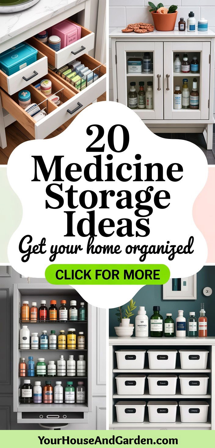 20 Clever Medicine Storage Ideas for Organized Homes - 20 Clever Medicine Storage Ideas for Organized Homes
