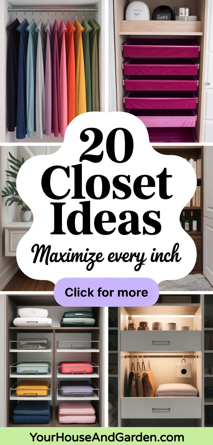 20 Closet Ideas Clever Organization and Space-Saving Storage Tips