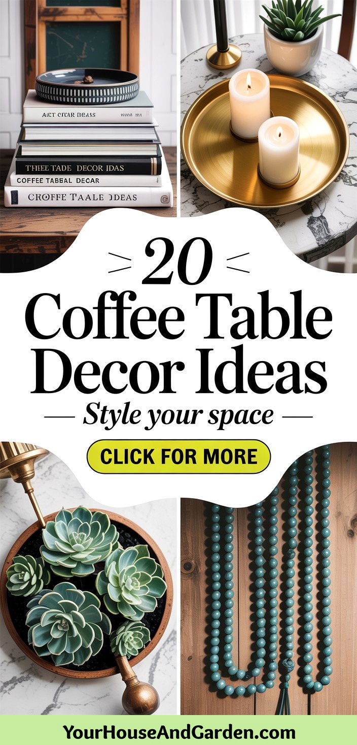 20 Coffee Table Decor Ideas to Style Your Living Space - 20 Coffee Table Decor Ideas to Style Your Living Space