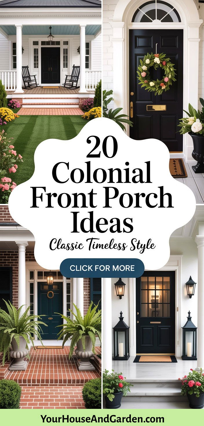 20 Colonial Front Porch Ideas for Timeless Elegance - 20 Colonial Front Porch Ideas for Timeless Elegance