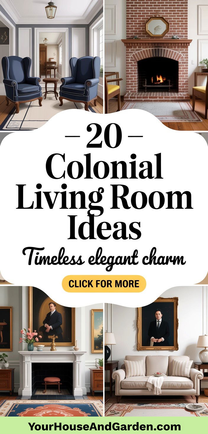 20 Colonial Living Room Ideas for Timeless Elegant Charm - 20 Colonial Living Room Ideas for Timeless Elegant Charm