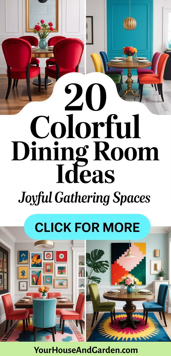 20 Colorful Dining Room Ideas for Joyful Gatherings - 20 Colorful Dining Room Ideas for Joyful Gatherings
