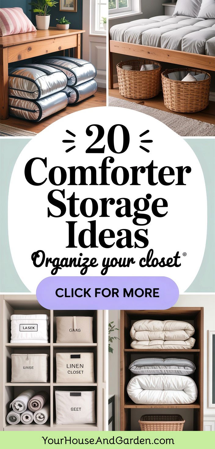 20 Comforter Storage Ideas for Organized Closets - 20 Comforter Storage Ideas for Organized Closets