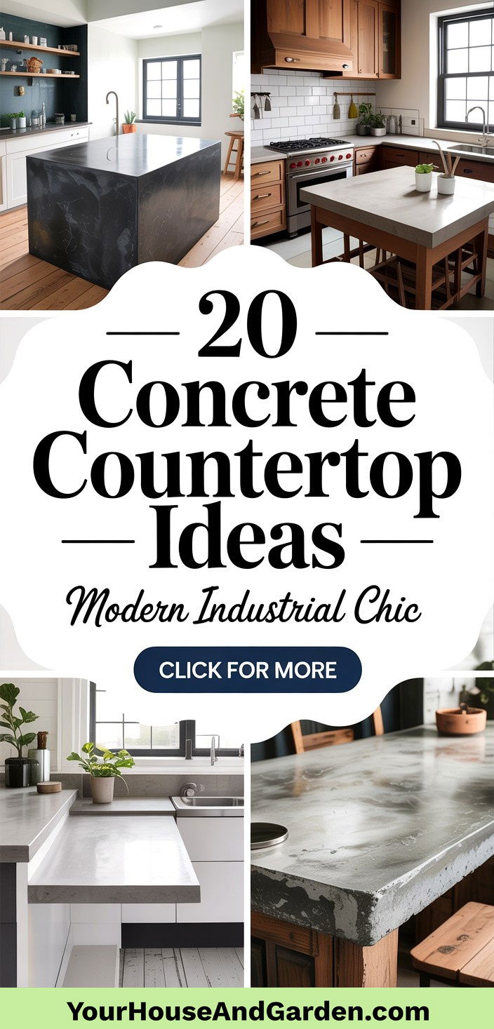 20 Concrete Countertop Ideas for a Modern Kitchen - 20 Concrete Countertop Ideas for a Modern Kitchen