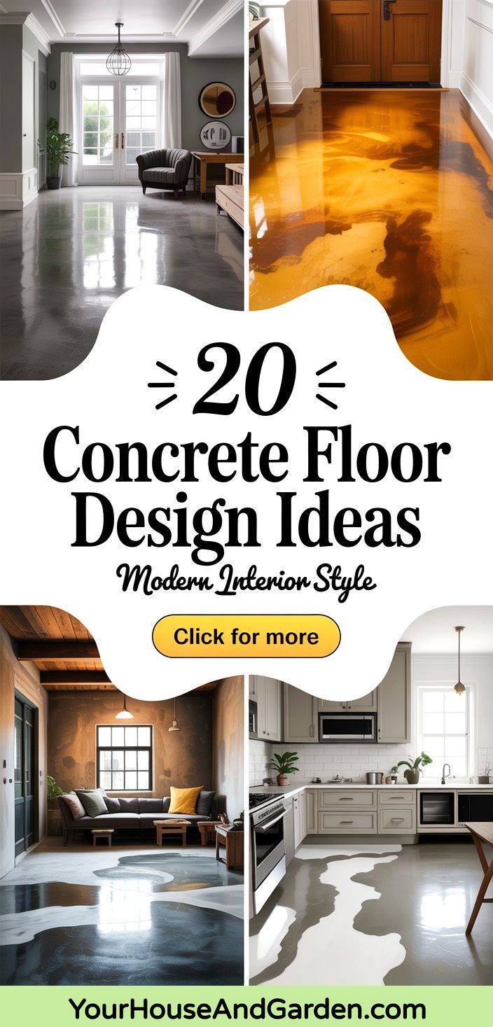 20 Concrete Floor Design Ideas for Modern Home Interiors - 20 Concrete Floor Design Ideas for Modern Home Interiors