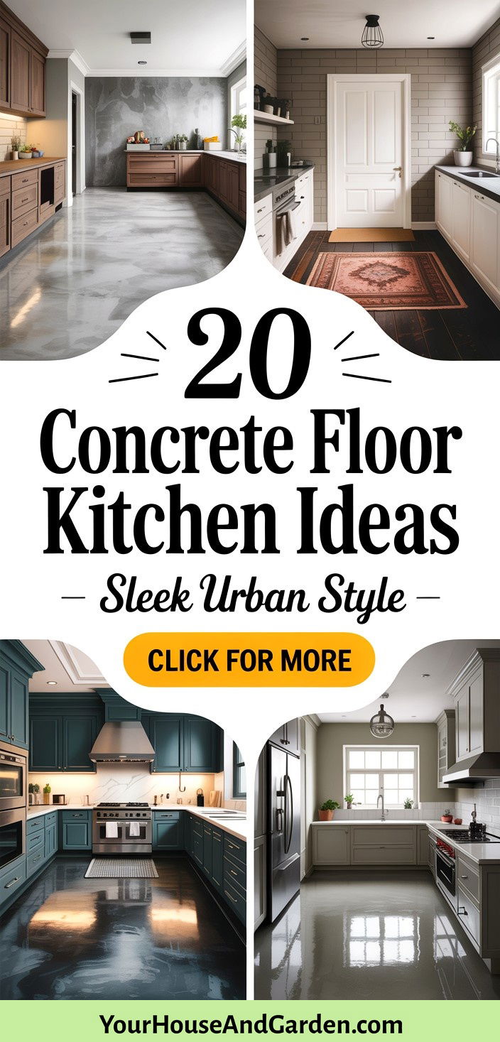 20 Concrete Floor Kitchen Ideas for a Contemporary Style - 20 Concrete Floor Kitchen Ideas for a Contemporary Style