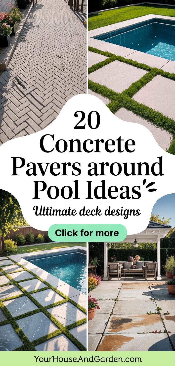 20 Concrete Pavers Around Pool Ideas Deck Designs