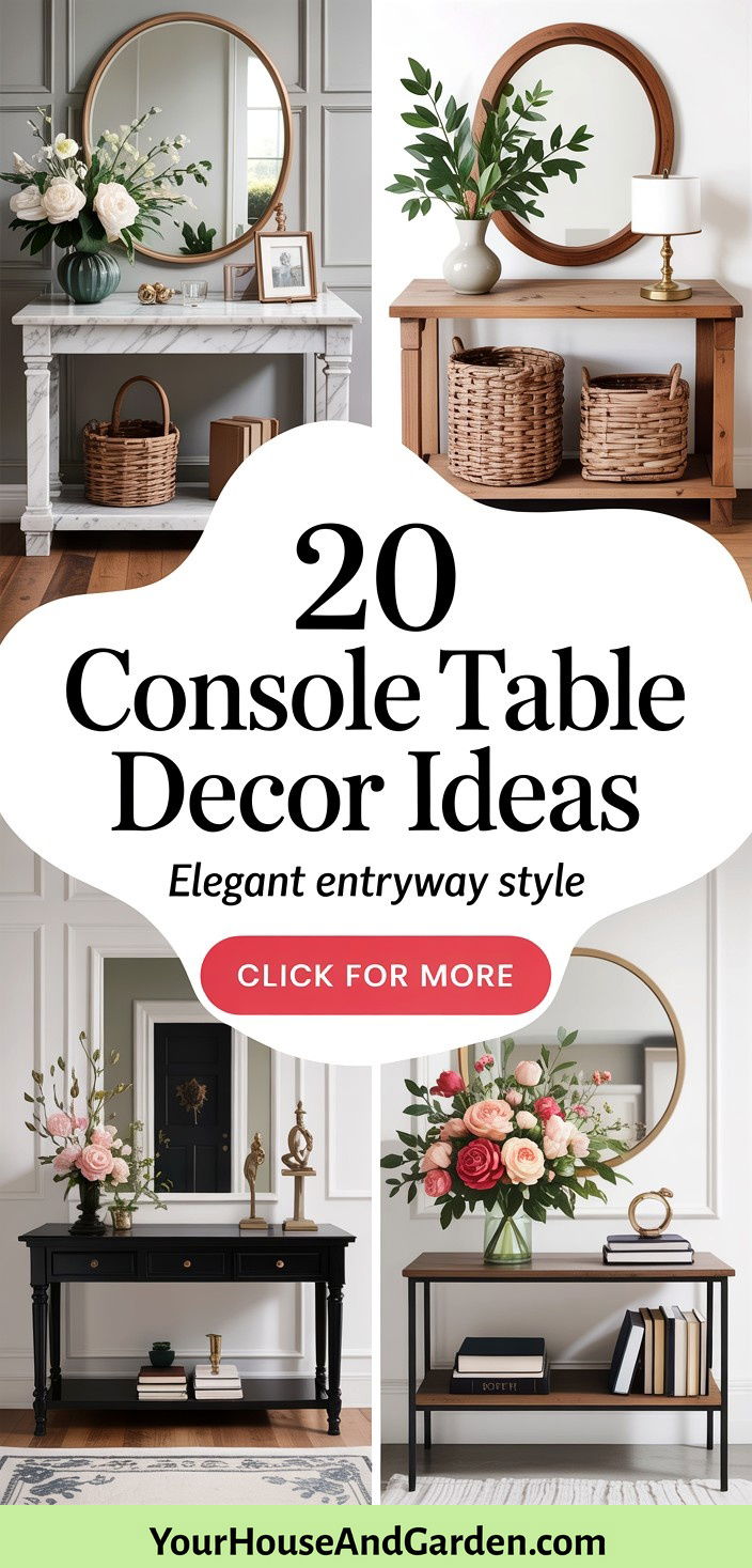 20 Console Table Decor Ideas for Elegant Entryways - 20 Console Table Decor Ideas for Elegant Entryways