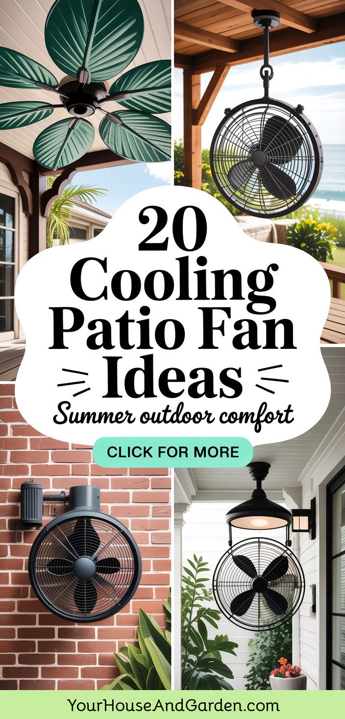 20 Cooling Patio Fan Ideas for Summer Outdoor Comfort - 20 Cooling Patio Fan Ideas for Summer Outdoor Comfort