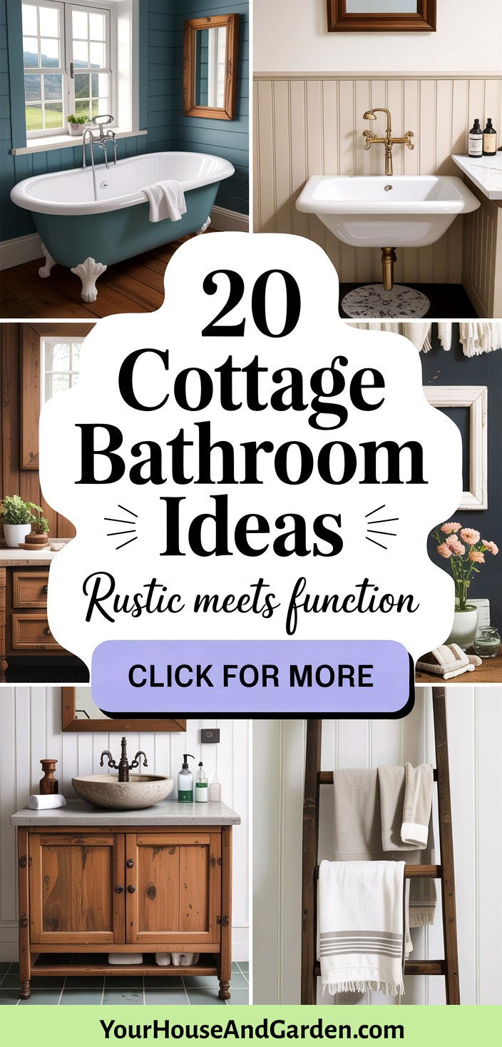 20 Cottage Bathroom Ideas Rustic Charm Meets Function