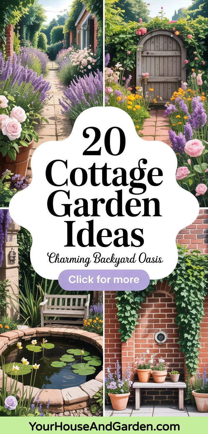 20 Cottage Garden Ideas for a Charming Backyard Oasis - 20 Cottage Garden Ideas for a Charming Backyard Oasis
