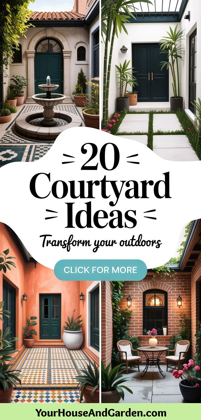 20 Courtyard Ideas to Transform Your Outdoor Living Space - 20 Courtyard Ideas to Transform Your Outdoor Living Space