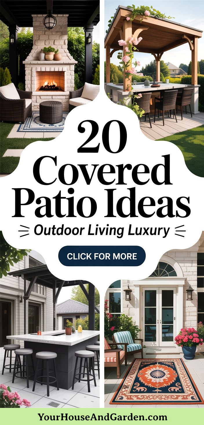 20 Covered Patio Ideas for Year-Round Outdoor Enjoyment - 20 Covered Patio Ideas for Year-Round Outdoor Enjoyment