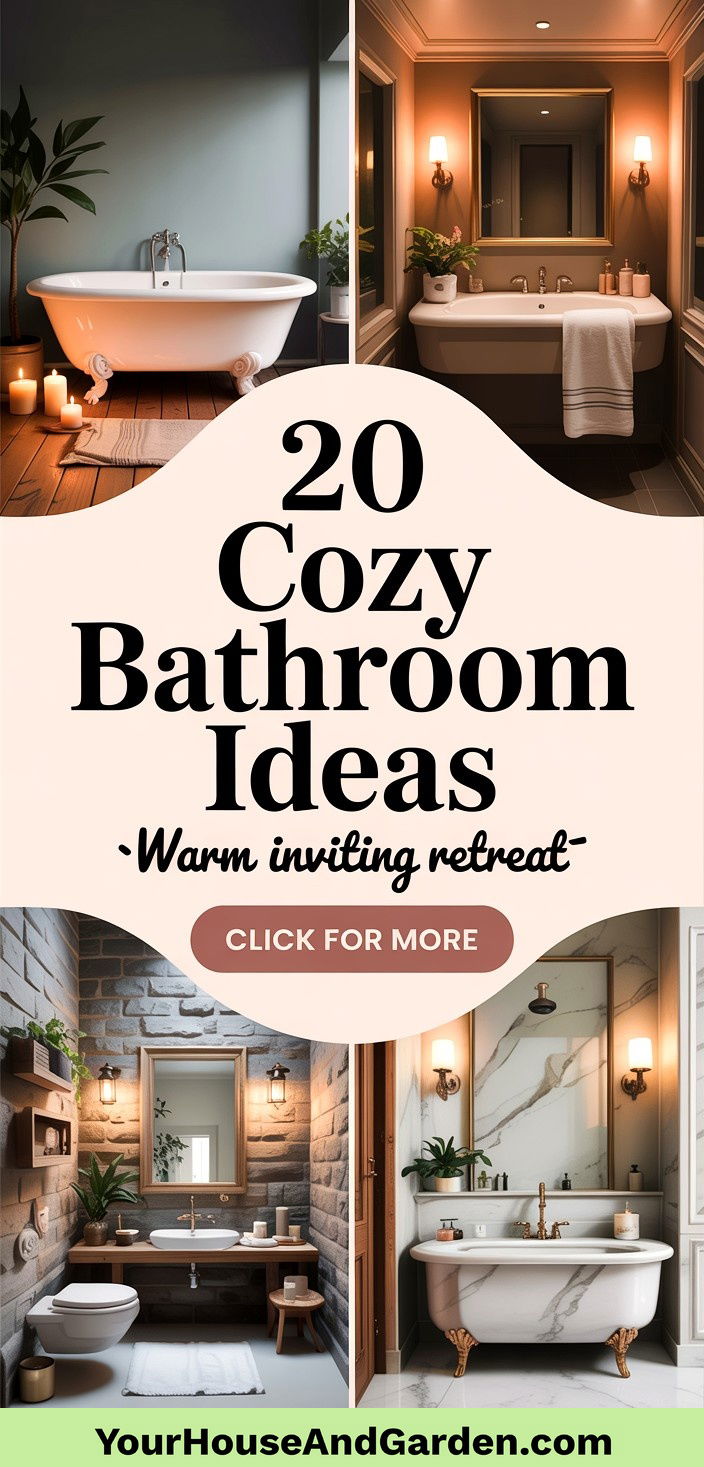 20 Cozy Bathroom Ideas for a Warm Inviting Retreat - 20 Cozy Bathroom Ideas for a Warm, Inviting Retreat