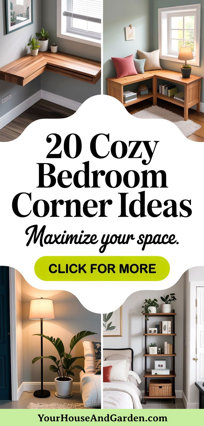 20 Cozy Bedroom Corner Ideas to Maximize Small Spaces - 20 Cozy Bedroom Corner Ideas to Maximize Small Spaces