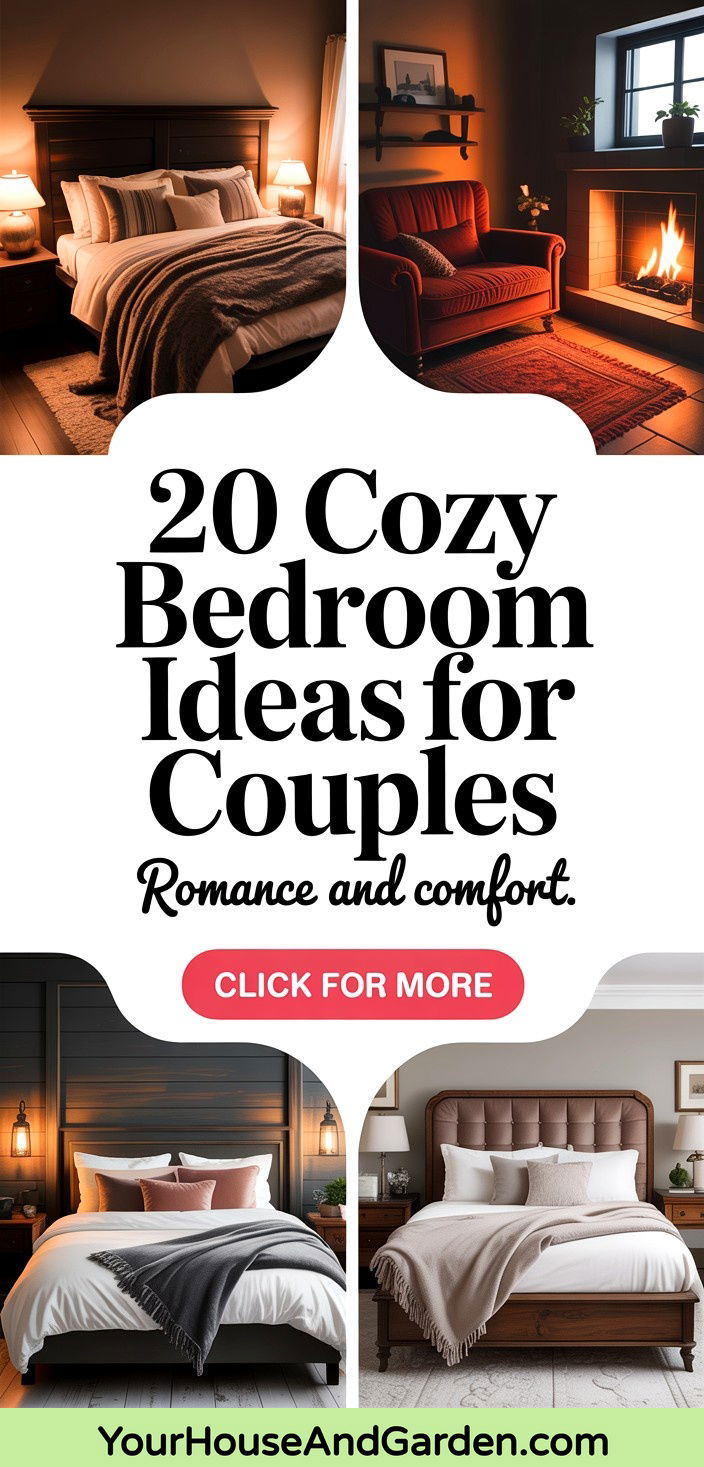 20 Cozy Bedroom Ideas for Couples Romance and Comfort