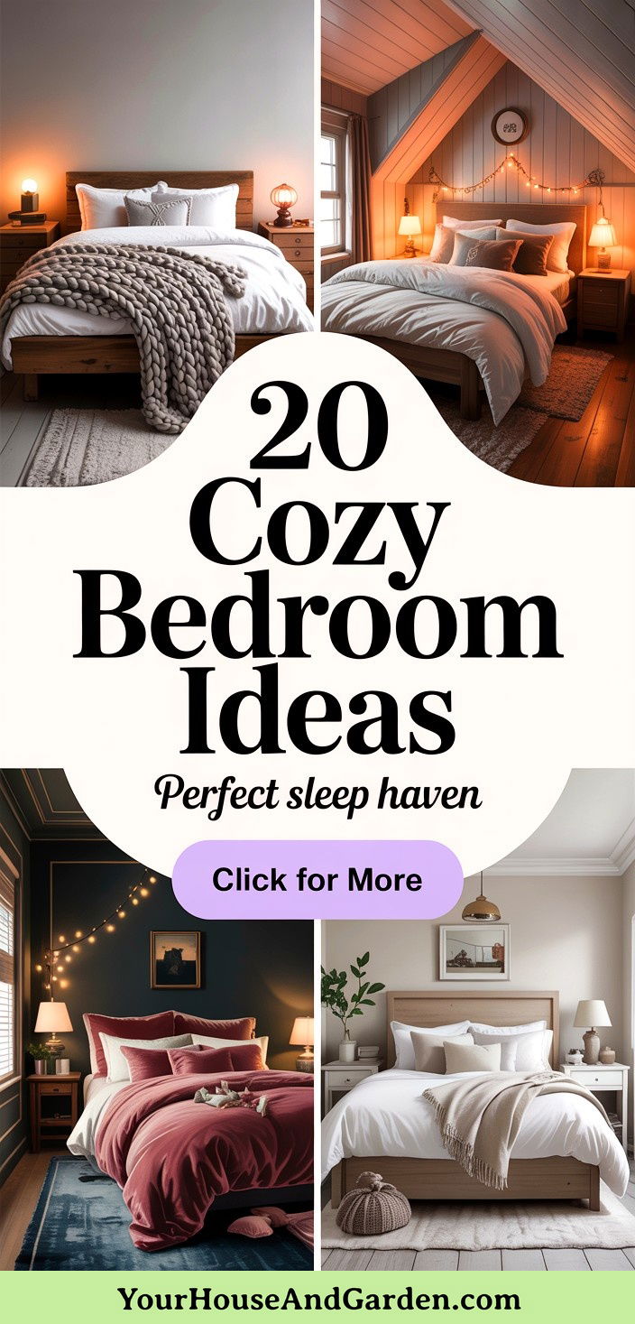 20 Cozy Bedroom Ideas to Create Your Perfect Sleep Haven - 20 Cozy Bedroom Ideas to Create Your Perfect Sleep Haven