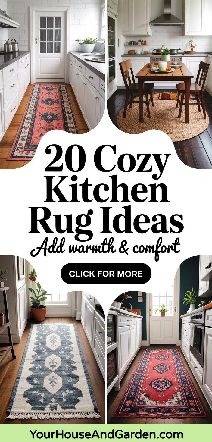 20 Cozy Kitchen Rug Ideas to Add Warmth and Comfort - 20 Cozy Kitchen Rug Ideas to Add Warmth and Comfort