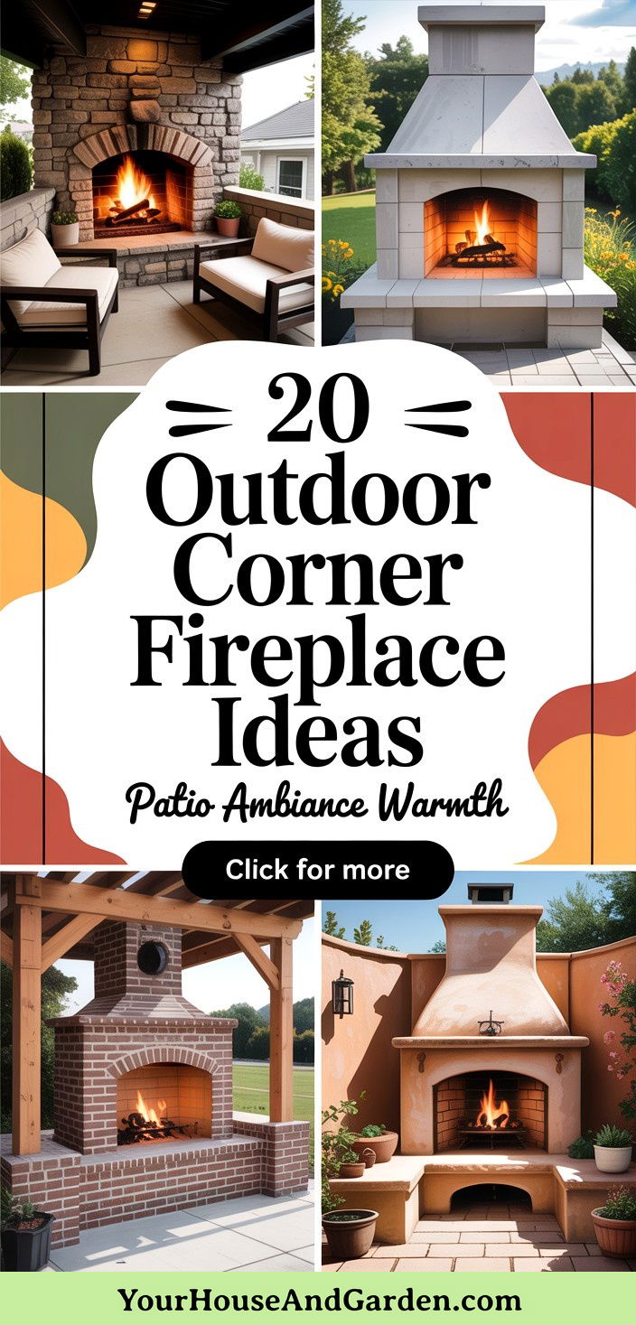 20 Cozy Outdoor Corner Fireplace Concepts for Patio Ambiance and Warmth - 20 Cozy Outdoor Corner Fireplace Concepts for Patio Ambiance & Warmth