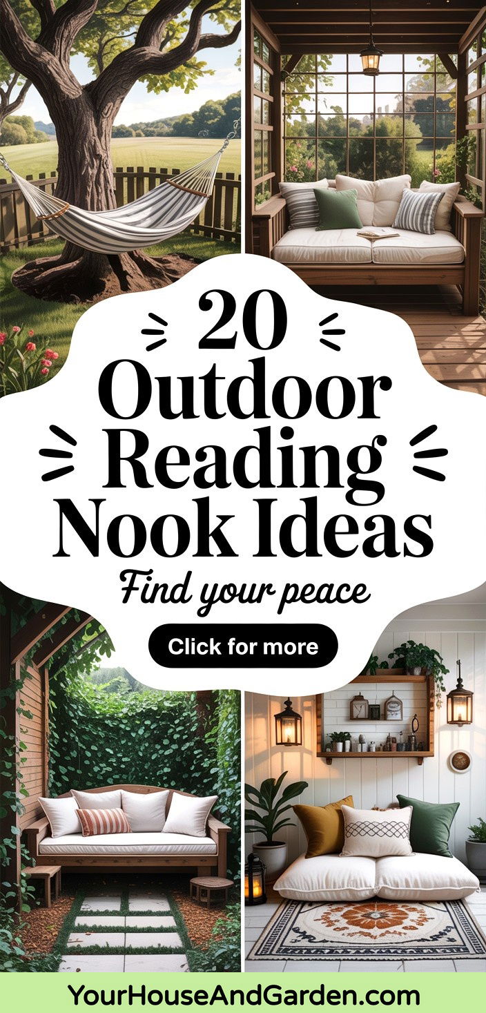 20 Cozy Outdoor Reading Nook Ideas for Garden Relaxation - 20 Cozy Outdoor Reading Nook Ideas for Garden Relaxation