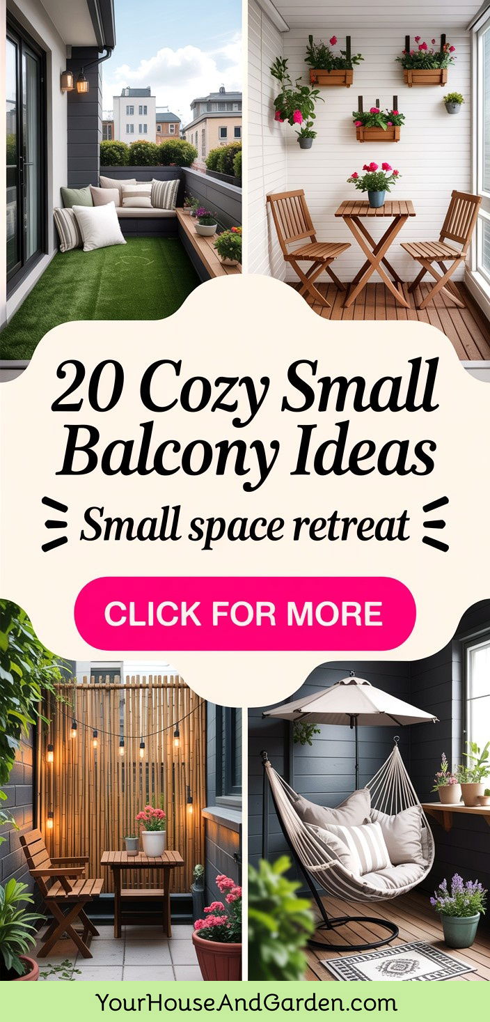 20 Cozy Small Balcony Ideas for Compact Outdoor Living - 20 Cozy Small Balcony Ideas for Compact Outdoor Living