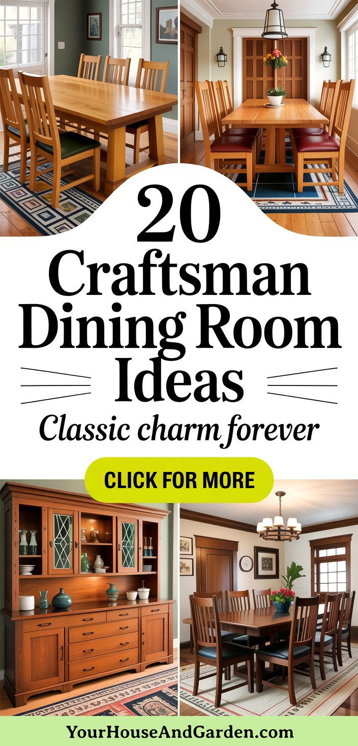 20 Craftsman Dining Room Ideas for Classic Charm - 20 Craftsman Dining Room Ideas for Classic Charm