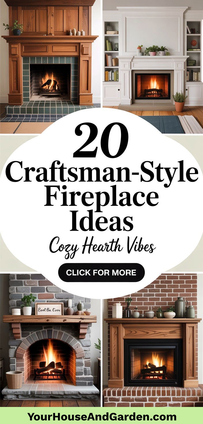 20 Craftsman-style Fireplace Ideas for a Cozy Hearth - 20 Craftsman-style Fireplace Ideas for a Cozy Hearth