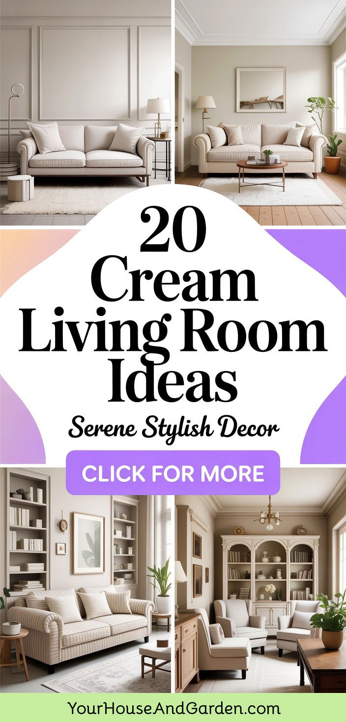20 Cream Living Room Ideas Serene and Stylish Decor