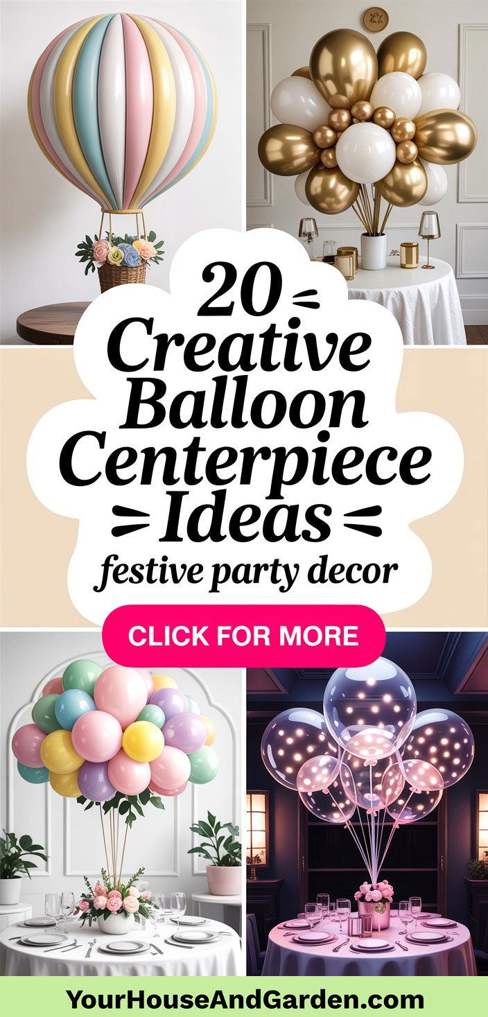 20 Creative Balloon Centerpiece Ideas for Festive Celebrations - 20 Creative Balloon Centerpiece Ideas for Festive Celebrations