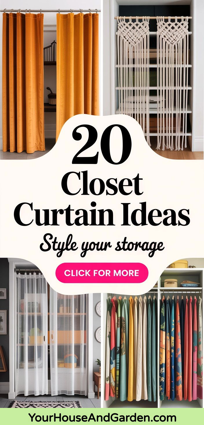 20 Creative Closet Curtain Ideas for Organized Spaces - 20 Creative Closet Curtain Ideas for Organized Spaces