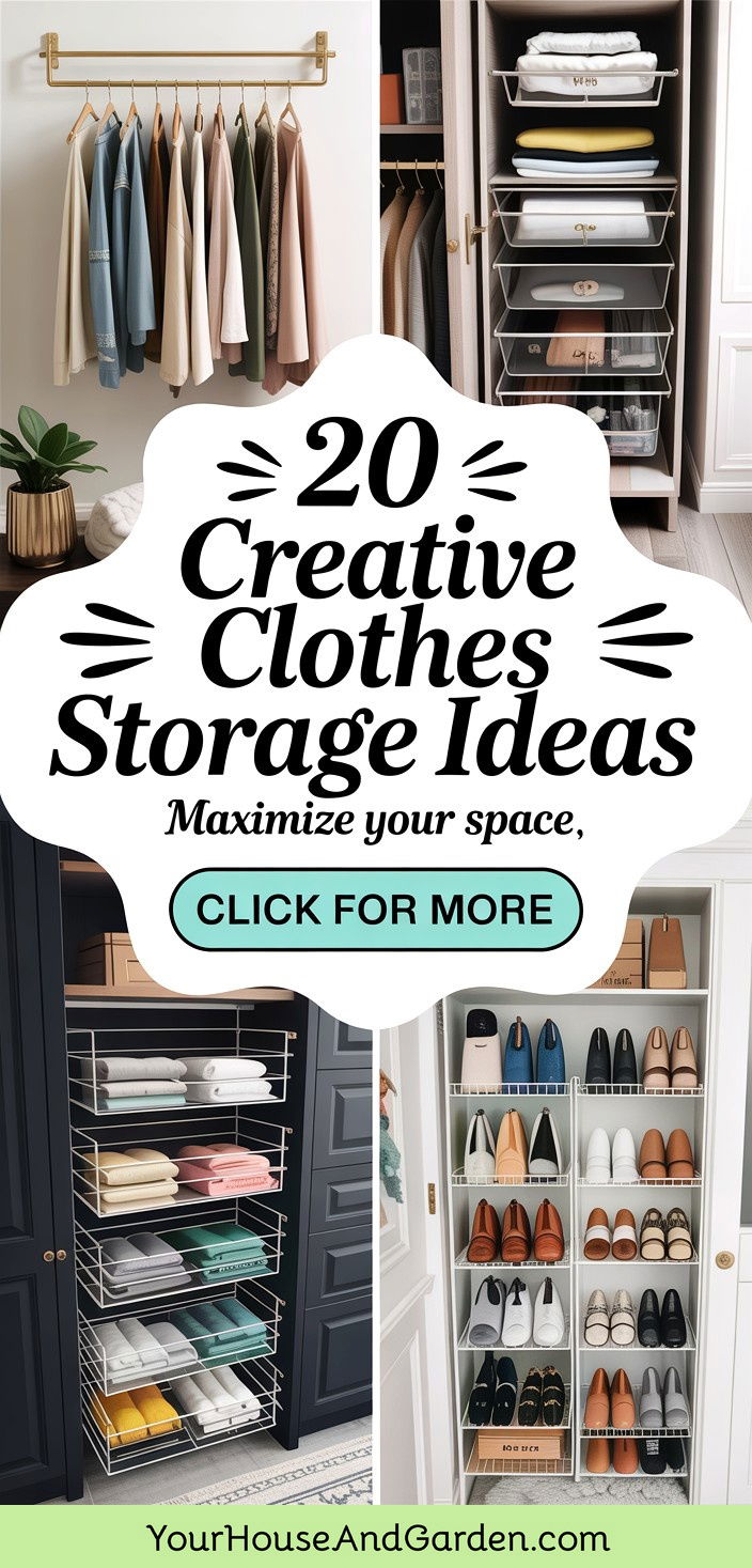 20 Creative Clothes Storage Ideas for Organized Spaces - 20 Creative Clothes Storage Ideas for Organized Spaces