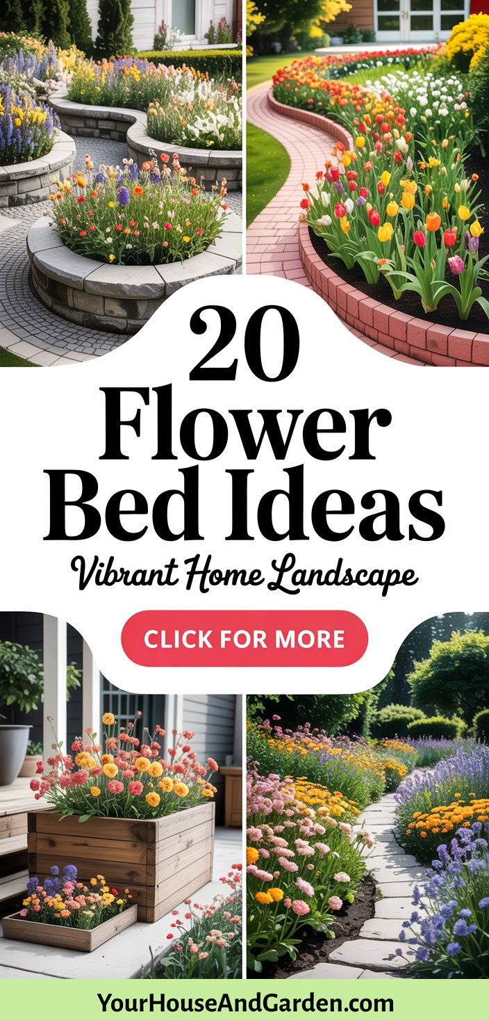 20 Creative Flower Bed Ideas for a Vibrant Home Landscape - 20 Creative Flower Bed Ideas for a Vibrant Home Landscape