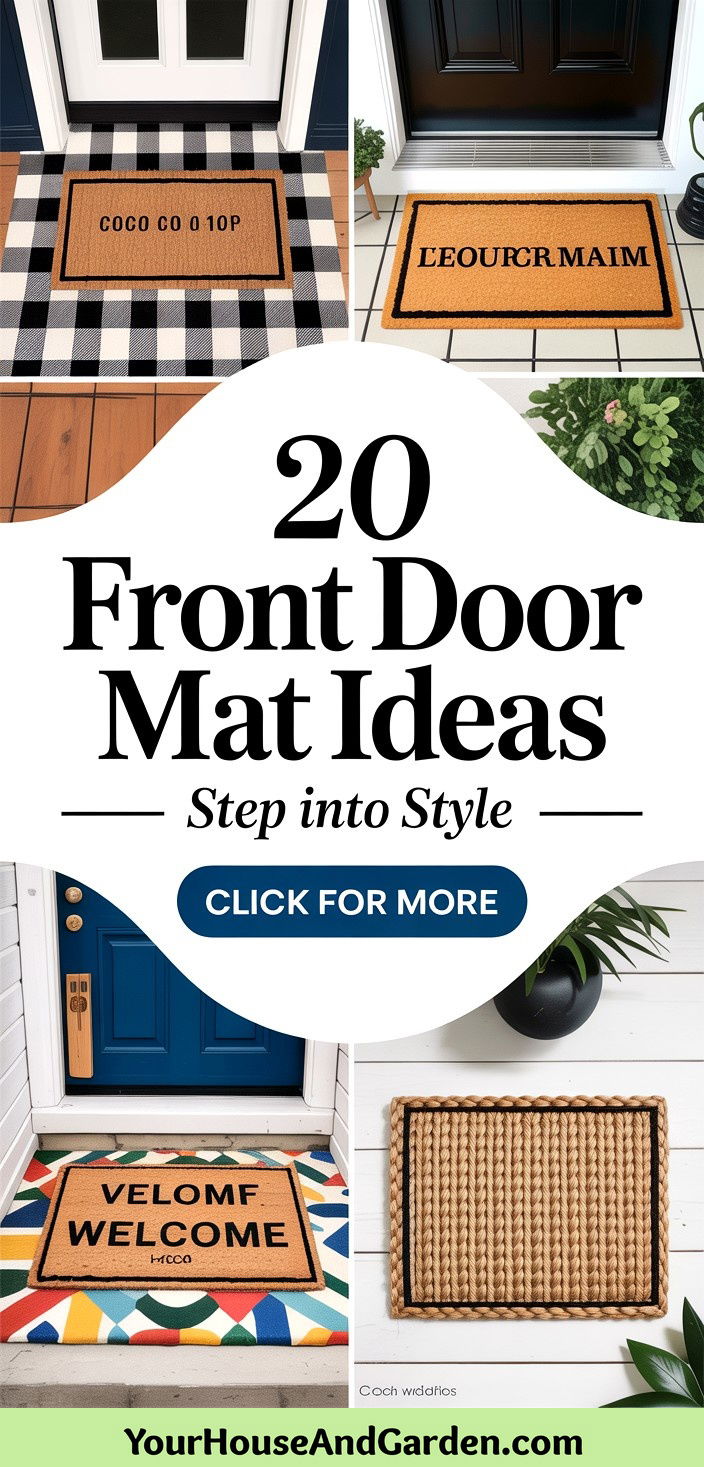 20 Creative Front Door Mat Ideas to Elevate Your Entryway - 20 Creative Front Door Mat Ideas to Elevate Your Entryway