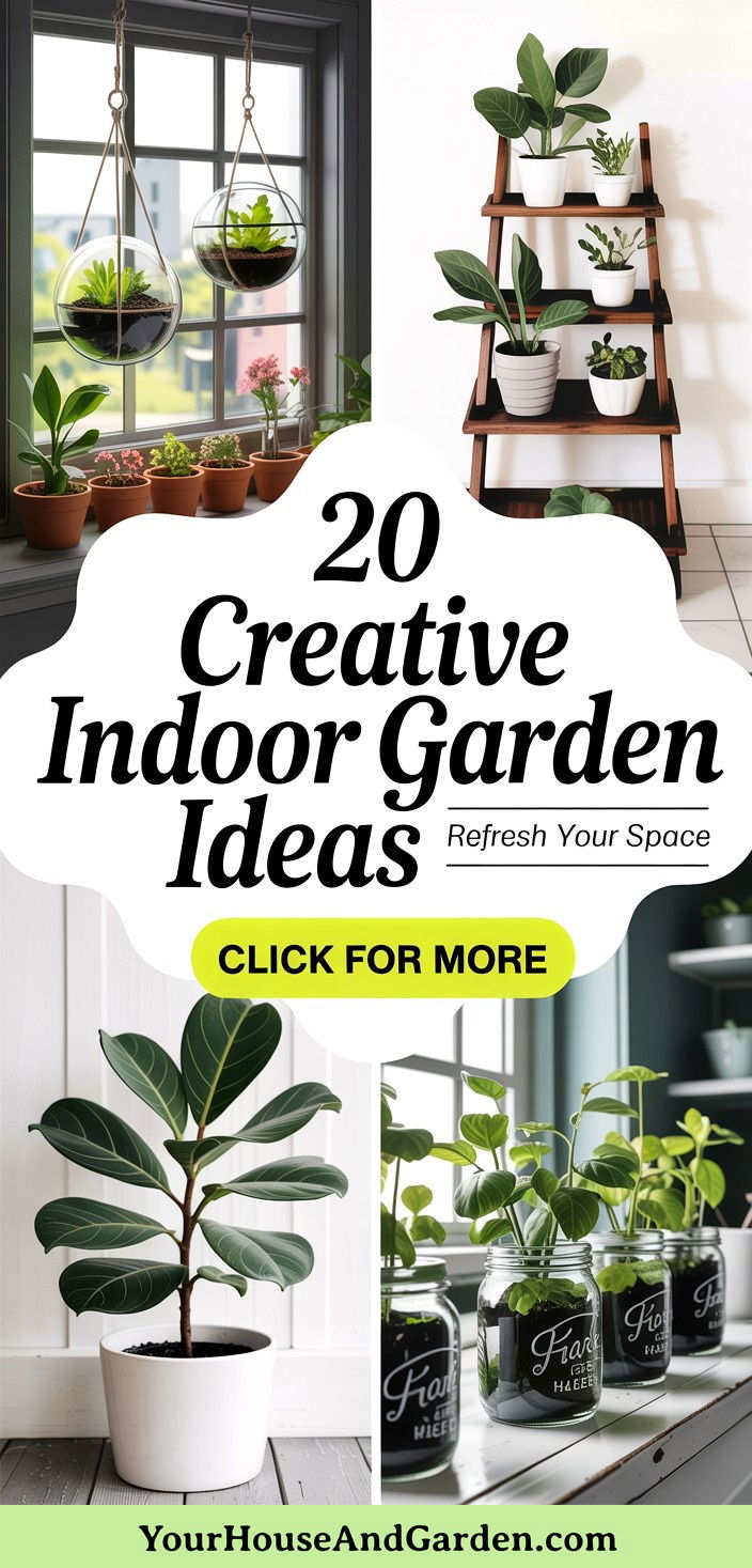 20 Creative Indoor Garden Ideas to Refresh Your Home Space - 20 Creative Indoor Garden Ideas to Refresh Your Home Space