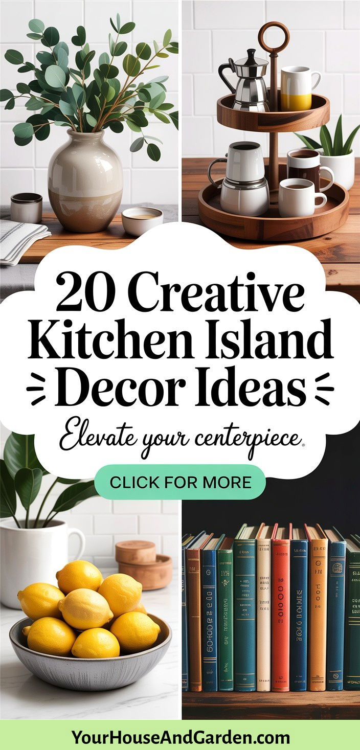 20 Creative Kitchen Island Decor Ideas for a Stylish Centerpiece - 20 Creative Kitchen Island Decor Ideas for a Stylish Centerpiece