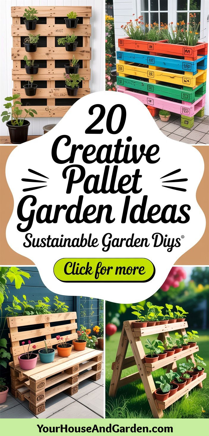 20 Creative Pallet Garden Ideas for Sustainable Spaces - 20 Creative Pallet Garden Ideas for Sustainable Spaces