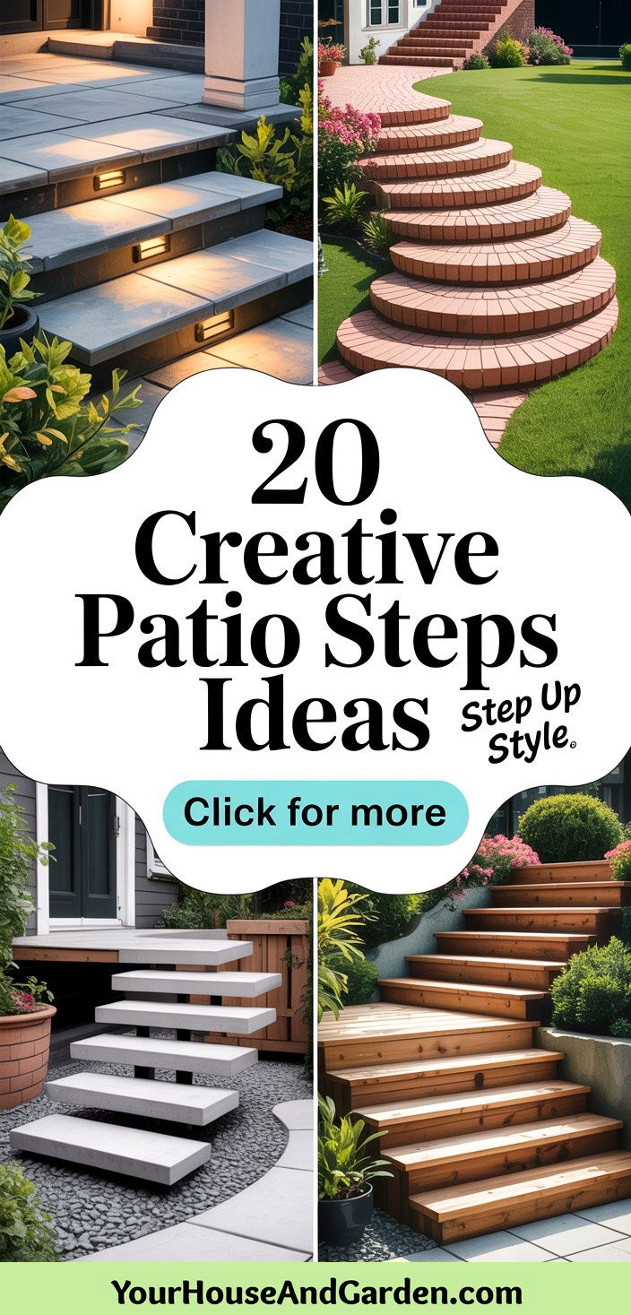 20 Creative Patio Steps Ideas for Safe and Stylish Access - 20 Creative Patio Steps Ideas for Safe and Stylish Access
