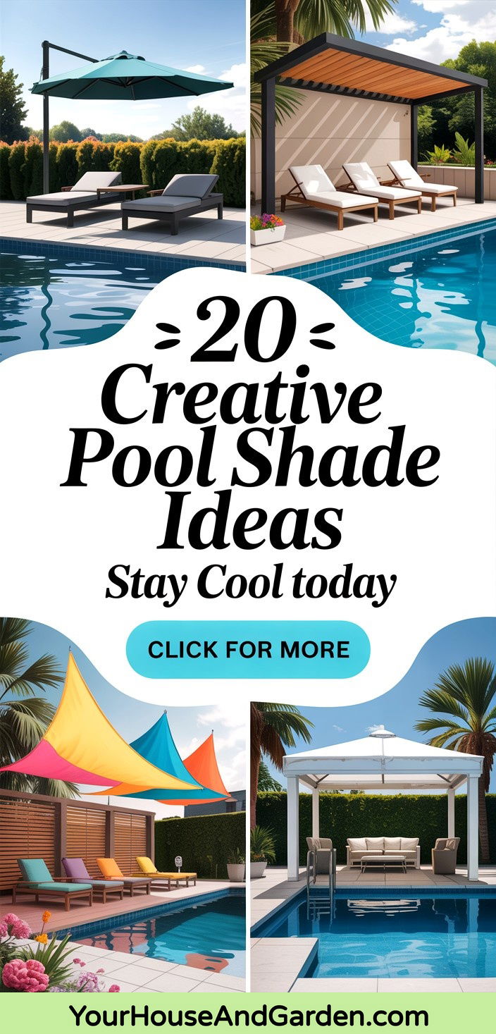 20 Creative Pool Shade Ideas for Sun-Safe Enjoyment - 20 Creative Pool Shade Ideas for Sun-Safe Enjoyment