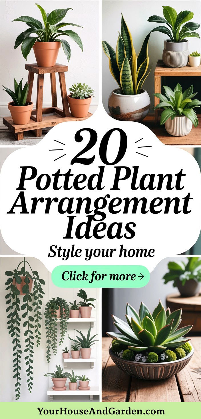 20 Creative Potted Plant Arrangement Ideas for Your Home - 20 Creative Potted Plant Arrangement Ideas for Your Home