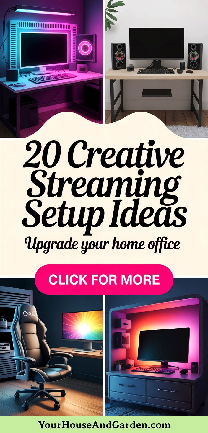 20 Creative Streaming Setup Ideas for Your Home Office - 20 Creative Streaming Setup Ideas for Your Home Office
