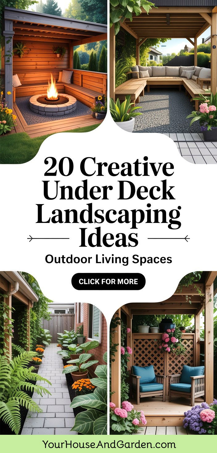 20 Creative Under Deck Landscaping Ideas for Outdoor Spaces - 20 Creative Under Deck Landscaping Ideas for Outdoor Spaces