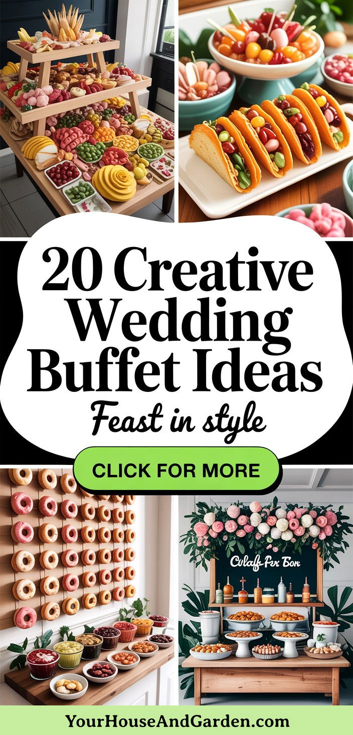 20 Creative Wedding Buffet Ideas for a Memorable Food Display - 20 Creative Wedding Buffet Ideas for a Memorable Food Display